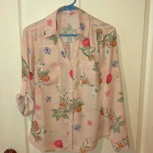 Express Portofino slim fit blouse multicolored